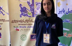 سانای اسدی نائب قهرمان رقابت های بین المللی اسکواش ایران جونیور