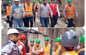 بازدید تیم بازرسی کار اداره‌کل تعاون، کار و رفاه اجتماعی آذربایجان شرقی از پروژه فاز دو خط دو متروی تبریز