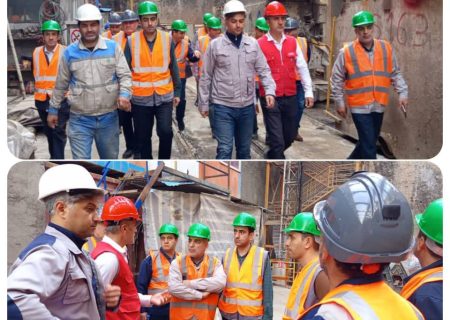 بازدید تیم بازرسی کار اداره‌کل تعاون، کار و رفاه اجتماعی آذربایجان شرقی از پروژه فاز دو خط دو متروی تبریز