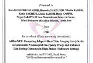 دانشمندان ایرانی با اختراع ARIA-NET نقره جهان را کسب کردند