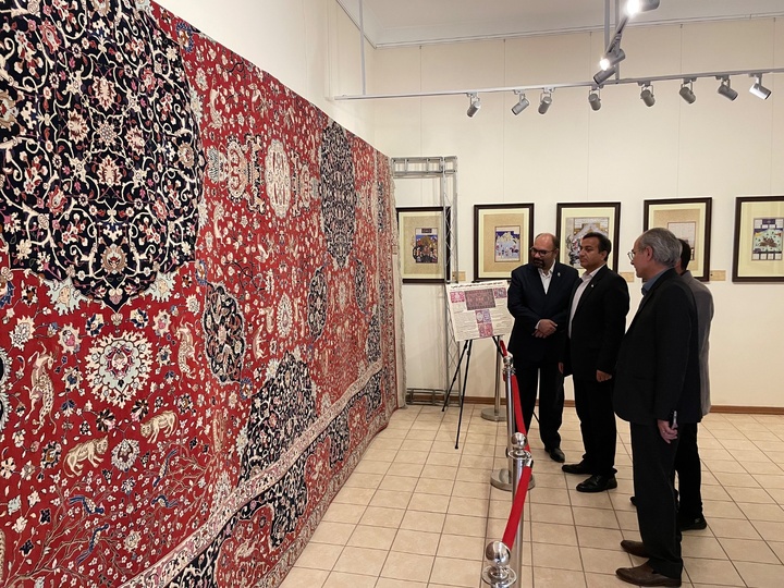 برگزاری آیین رونمایی از بازبافی شاهکارهای صفوی در هفته میراث‌فرهنگی