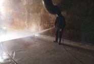 شست و شوی مخزن زون ۳ تصفیه خانه آب شهرستان اهر در راستای ارتقای کیفیت آب شرب