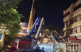 نصب پله برقی های ضلع جنوبی عابرگذر گرجیلر