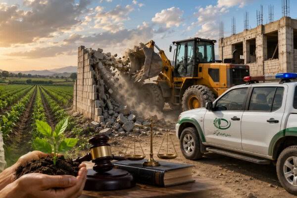 قلع و قمع ۱۴۱۸ ساختوساز غیرمجاز در آذربایجان شرقی