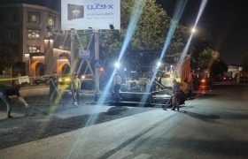 توزیع ۲۱۳ تن آسفالت طی هفته گذشته در محدوده مرکزی تبریز