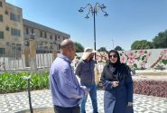 آغاز عملیات ایجاد فضای سبز و کاشت گل در بوستان دانشسرا