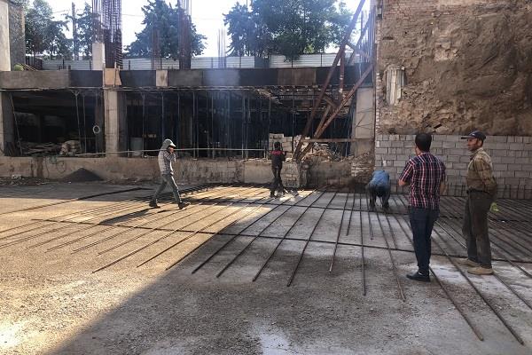 آغاز آرماتوربندی فونداسیون بلوک B در پروژه بازآفرینی شهری راسته‌کوچه